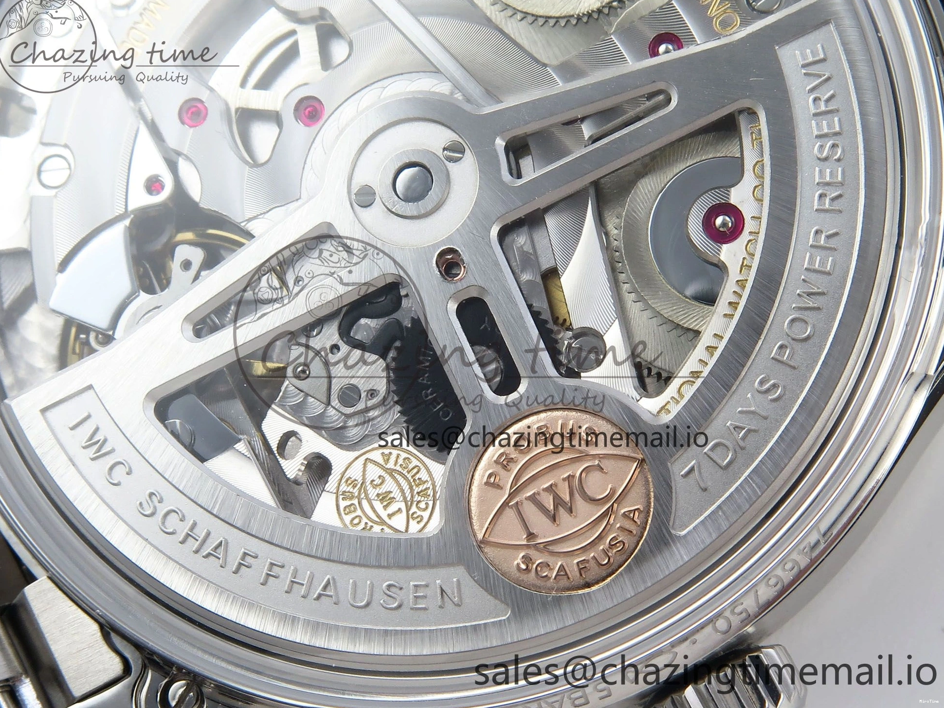 MIROTIME 0324 Portugieser Auto IWC0562A APSF 1:1 Best Edition White RG Dial on SS Bracelet A Unique 6991